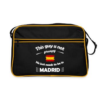 Longing for Madrid - Retro Bag - black/gold - Front