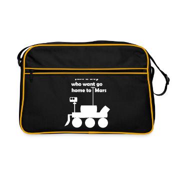 Excursion into space - Retro Bag - black/gold - Front