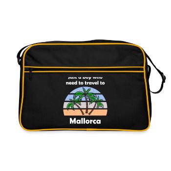Holidays on the island of Mallorca - Retro Bag - black/gold - Front