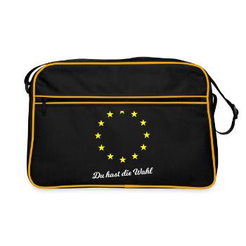 Vote for Europe - Retro Bag - black/gold - Front