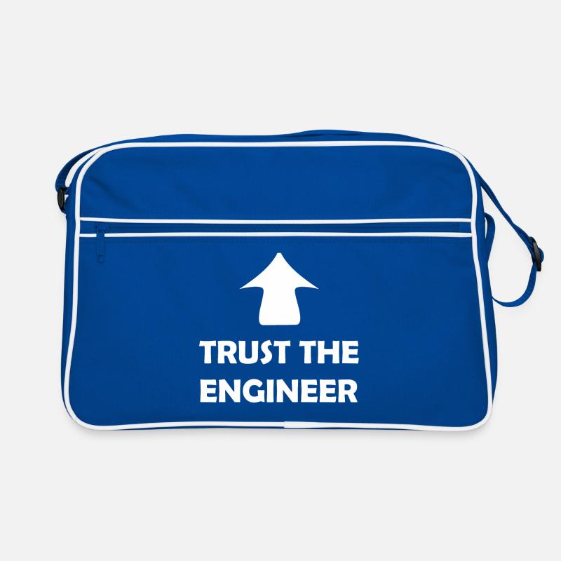 Vertraue dem Ingenieur Retro Tasche