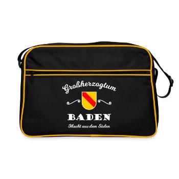 Drôles de dictons badennois Badnerland - Sac Retro - noir/or - Devant