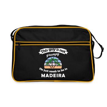 Holidays in Madeira - Retro Bag - black/gold - Front