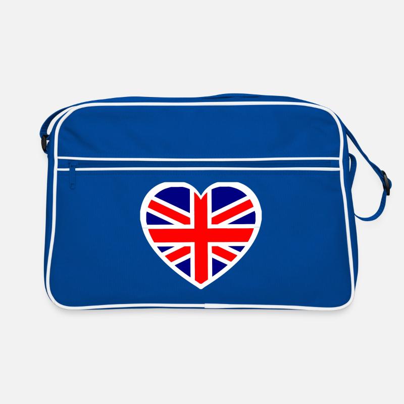 Das britische Herz Retro Tasche