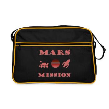 L’expédition dans l’espace - Sac Retro - noir/or - Devant