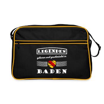 Le magnifique Badnerland au sud - Sac Retro - noir/or - Devant