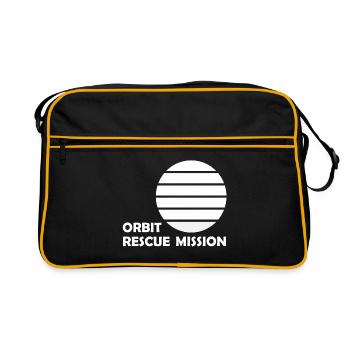 Mars et la découverte de l’espace - Sac Retro - noir/or - Devant