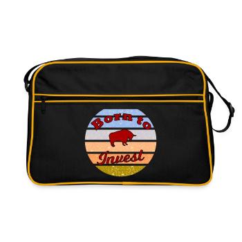 Wealth and entrepreneurs - Retro Bag - black/gold - Front