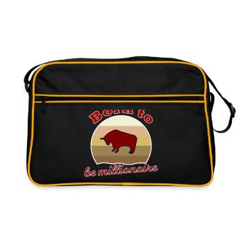 Le prochain millionnaire - Sac Retro - noir/or - Devant
