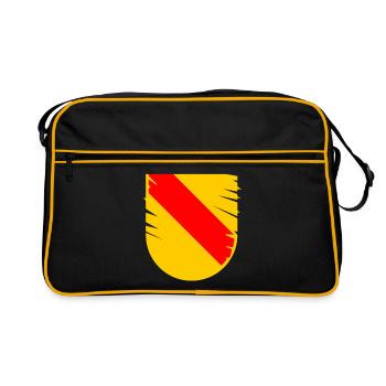 Im schönen Badnerland - Retro Tasche - Schwarz/Gold - Vorne