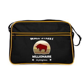 The millionaire and investor - Retro Bag - black/gold - Front