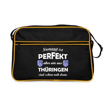 La Thuringe à l’est - Sac Retro - noir/or - Devant