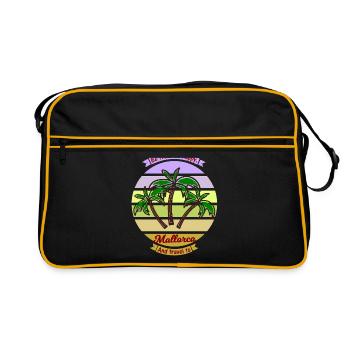The trip to Mallorca - Retro Bag - black/gold - Front