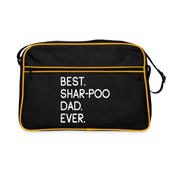 Shar-Poo Dad - Retro Bag - black/gold - Front