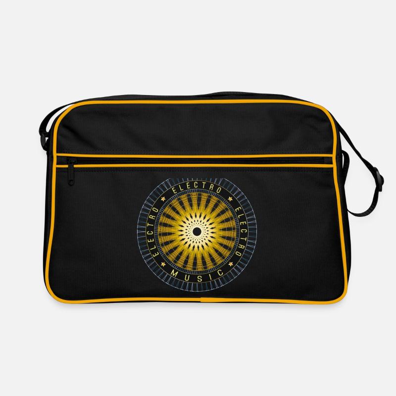 electro - Retro Tasche - Schwarz/Gold