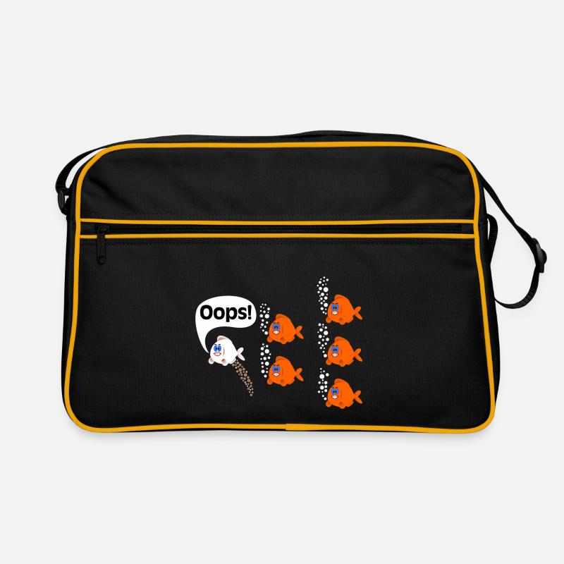 Fart Pupsen Oops fish Fart flatulence flatulence Retro Bag