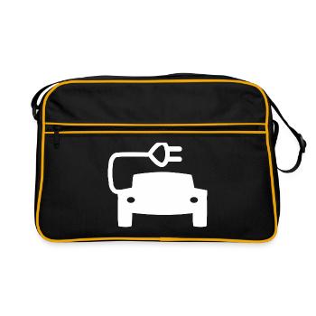 Hybrid and electric vehicles - Retro Bag - black/gold - Front