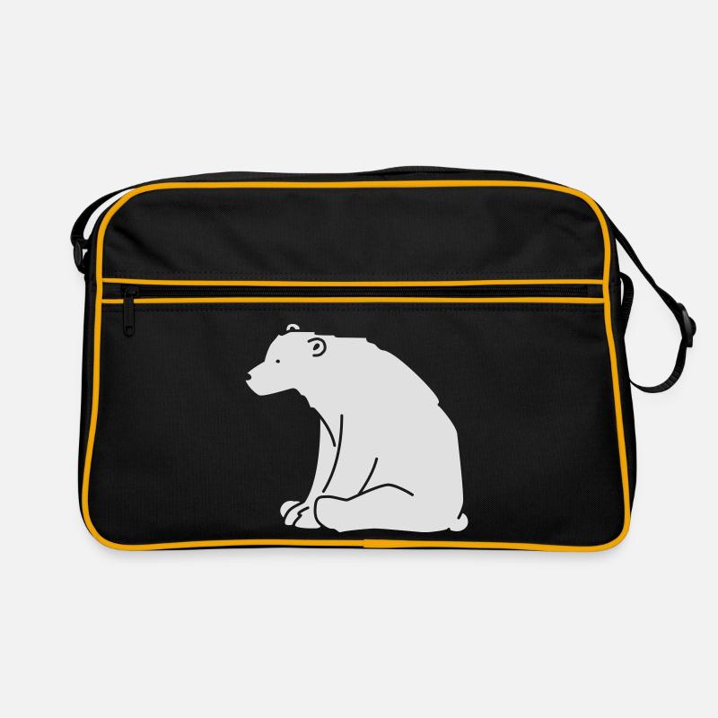 Eisbär - Retro Bag - black/gold