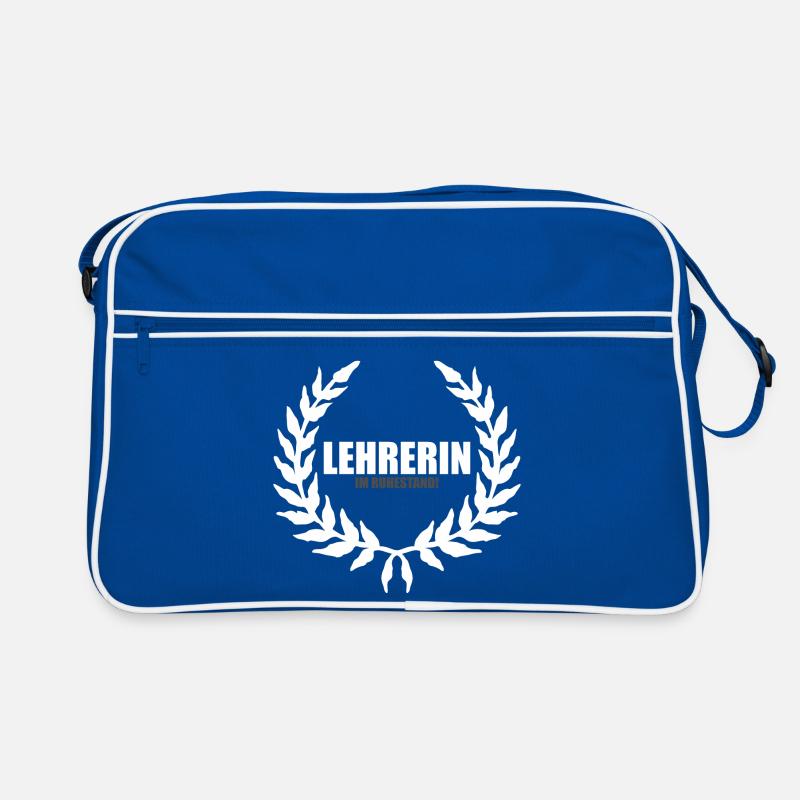 Lehrerin im Ruhestand white Retro Tasche