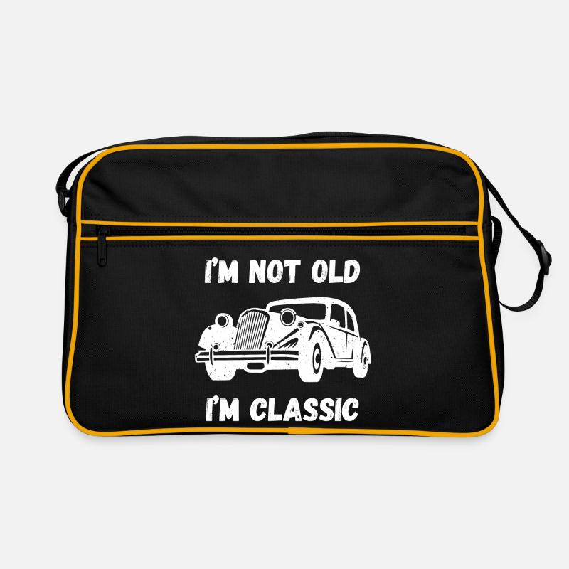 Ich bin nicht alt, ich bin klassisch Retro Tasche