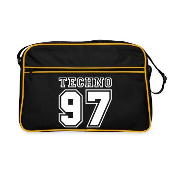TECHNO 97 - Sac Retro - noir/or - Devant