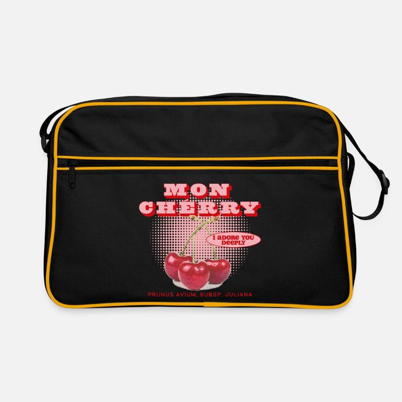 Mon Cherry Love - Retro Bag - black/gold