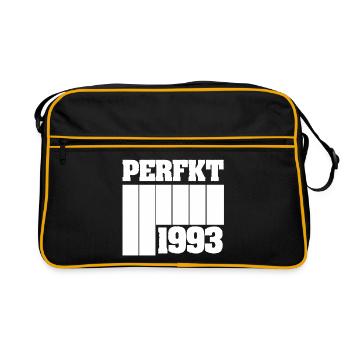 Design rétro intemporel de 1993 - Sac Retro - noir/or - Devant