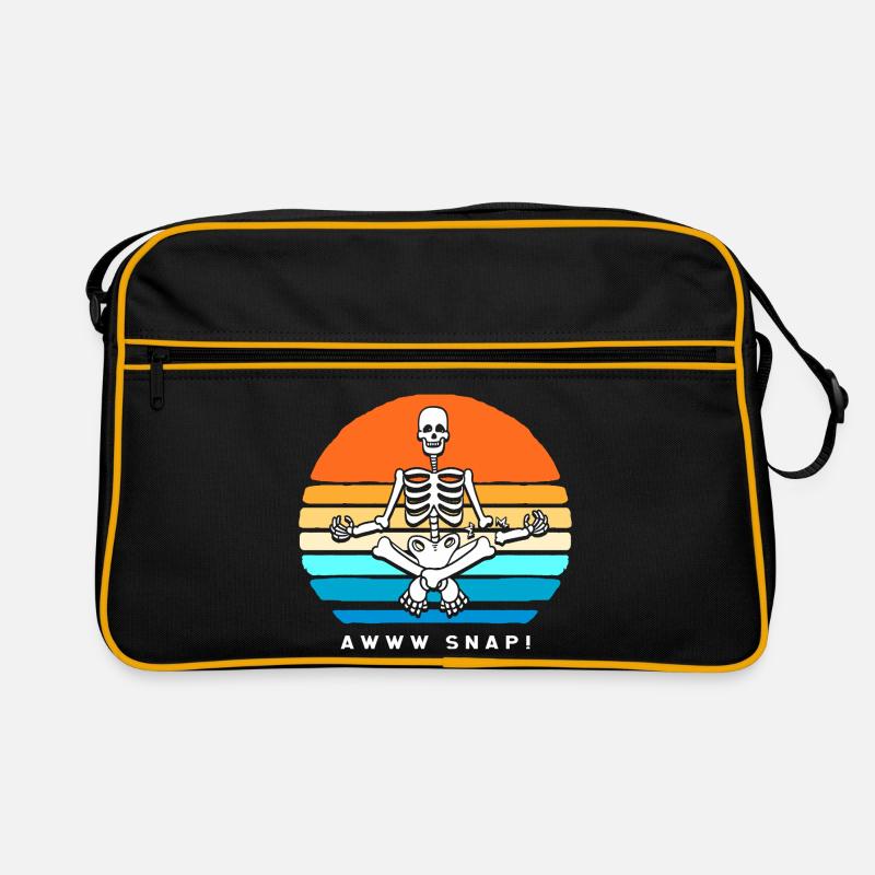 Fracture du bras Fracture osseuse du squelette d’Halloween Sac Retro