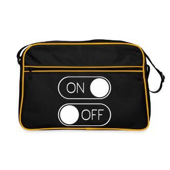 Toggle Graphic On Off Switch - Retro Bag - black/gold - Front