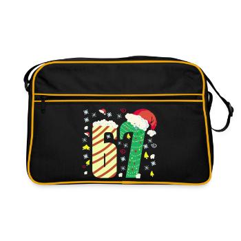 67 Christmas - Retro Bag - black/gold - Front