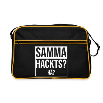 samma hacks hä - Retro Bag - black/gold - Front