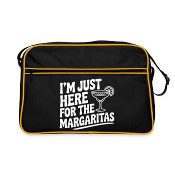 Je suis juste là pour les Margaritas - Sac Retro - noir/or - Devant