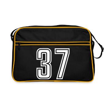 37 - Retro Bag - black/gold - Front