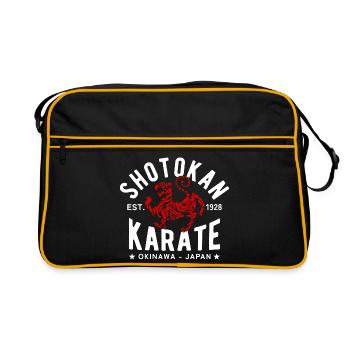Shotokan Karate Okinawa Est. 1928 - Sac Retro - noir/or - Devant