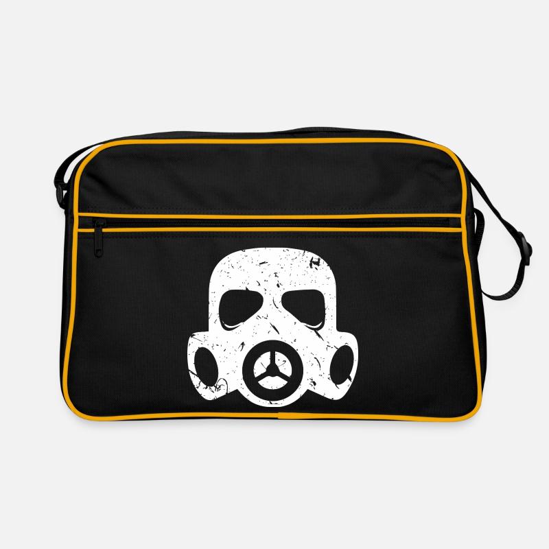 Grunge Gasmaske Nuklear Radioaktiv Feinstaub Retro Tasche