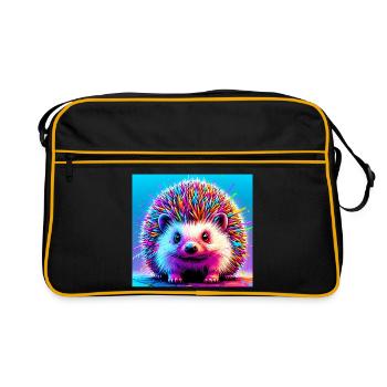 hedgehog - Retro Bag - black/gold - Front