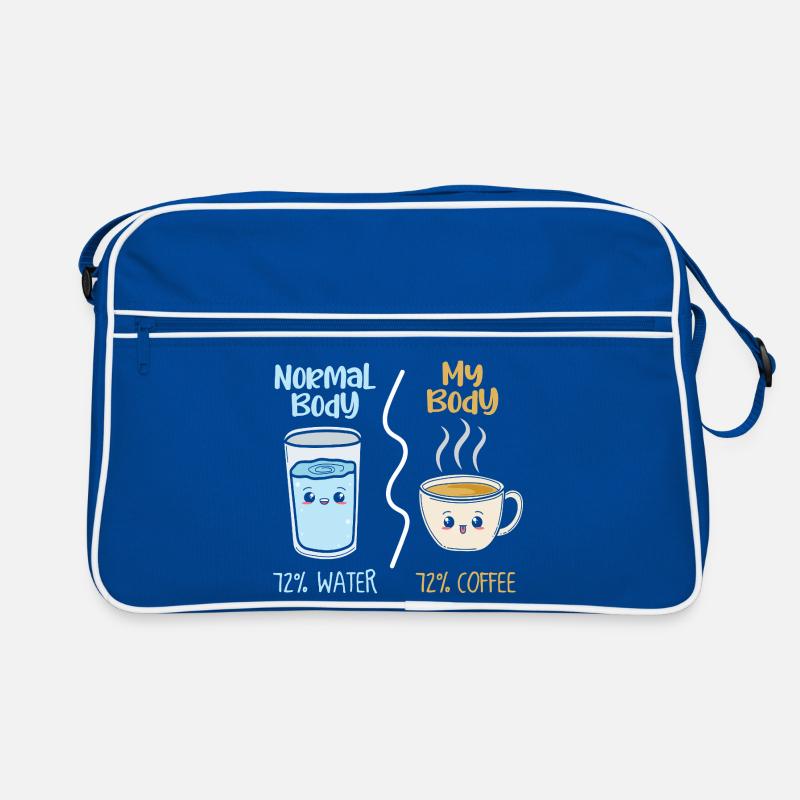 Kaffee vs Wasser 72% Retro Tasche