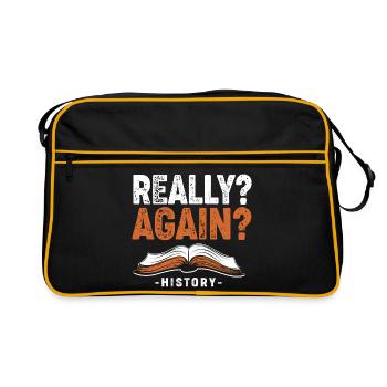 Historical Historian History - Retro Bag - black/gold - Front