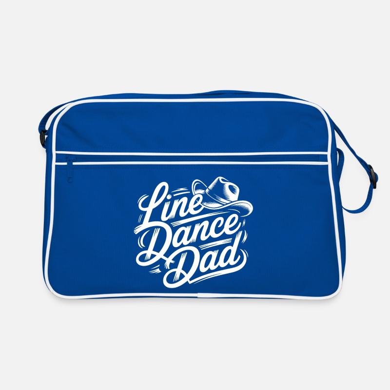Line Dance Dad - Script Logo Retro Tasche
