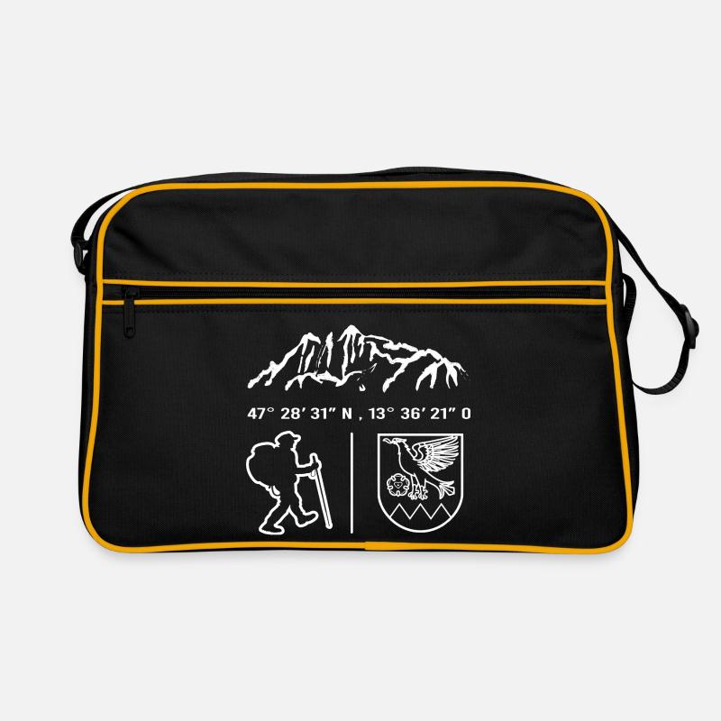 Ramsau Dachstein Wanderer Wappen Retro Tasche