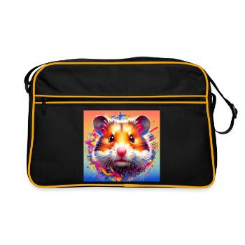 hamster - Retro Bag - black/gold - Front