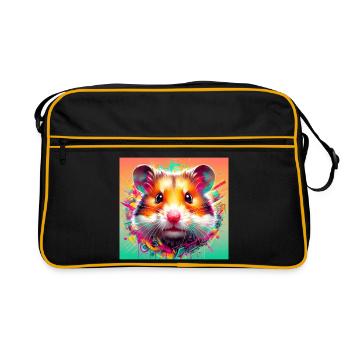 hamster - Retro Bag - black/gold - Front