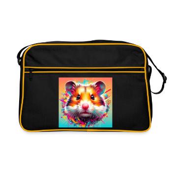 hamster - Retro Bag - black/gold - Front