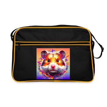 hamster - Retro Bag - black/gold - Front