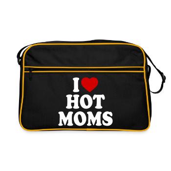 I love hot moms - Sac Retro - noir/or - Devant