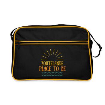 Zoutelande - Place To Be - Retro Bag - black/gold - Front