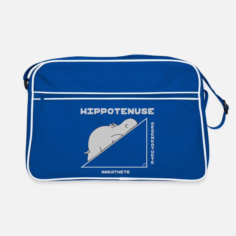 Hippotenuse (Flusspferd-Und-Pythagoras-Edition) Retro Tasche