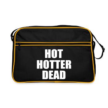 Hot hotter dead - Retro Tasche - Schwarz/Gold - Vorne