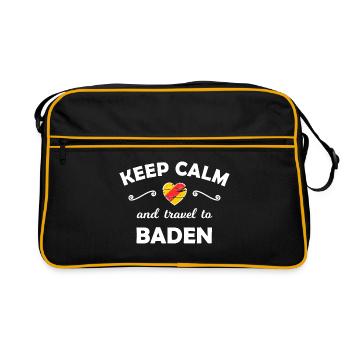 Le voyage au Badnerland - Sac Retro - noir/or - Devant