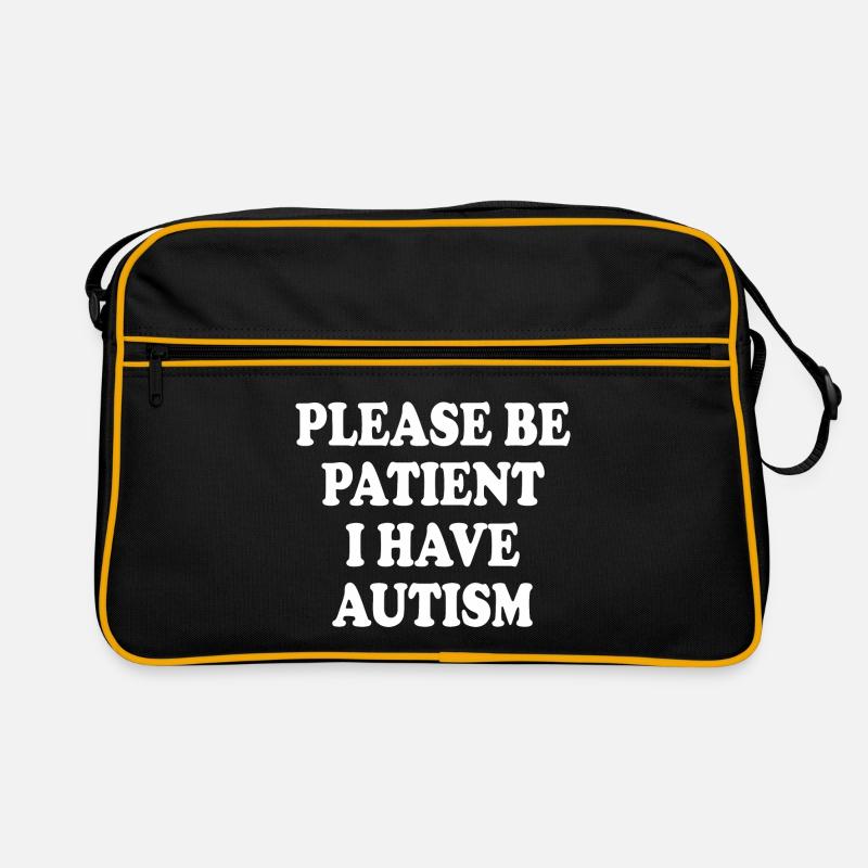 please be patient i have autism Retro Bag